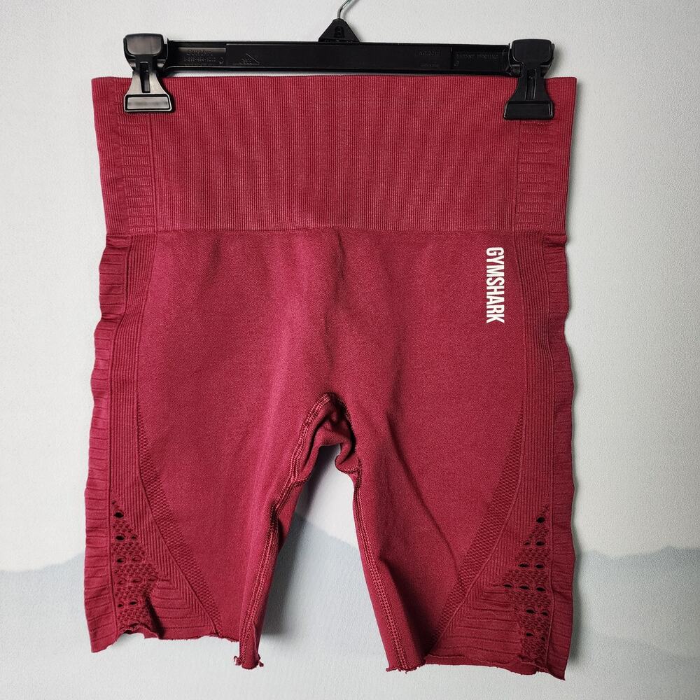 Gymshark Energy Seamless Distressed Red Shorts | Women's XS